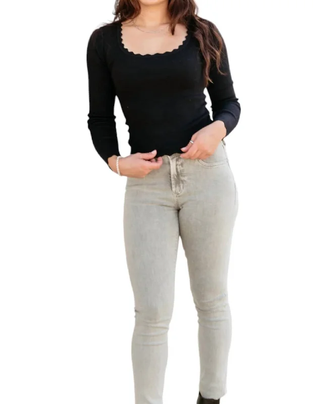 Slim Fit Gisele Skinny Jeans In Grey