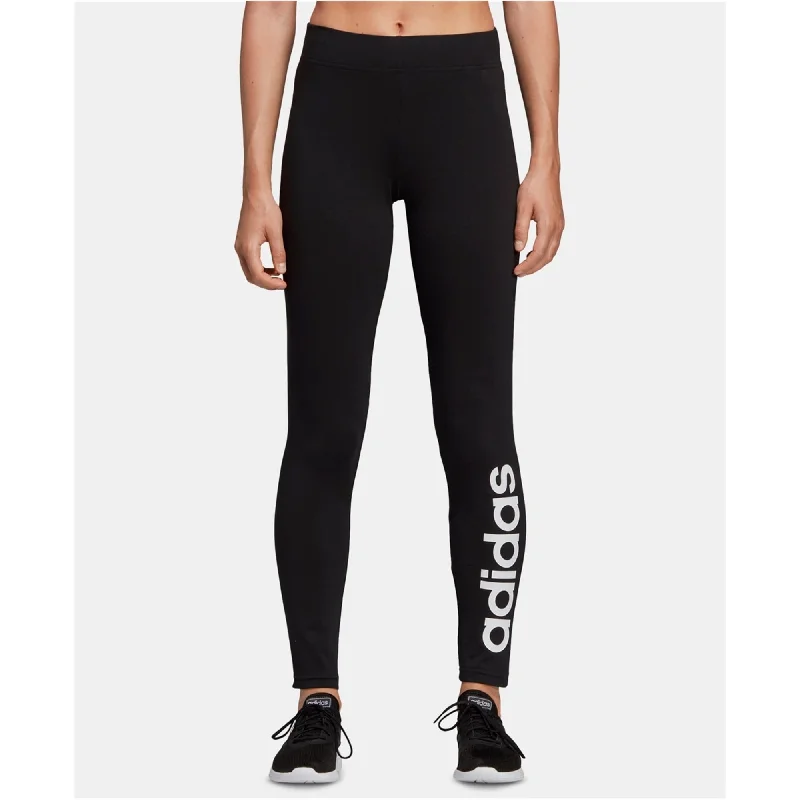 Adidas Womens Essentials Linear Compression Athletic Pants, Black, X-Small