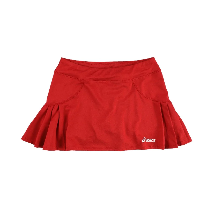 ASICS Womens Tennis Skort Athletic Workout Shorts, Red, Small