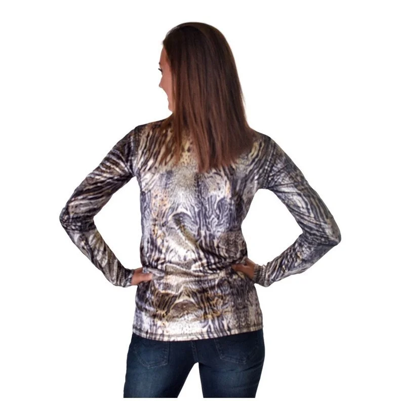 Cowgirl Tuff Western Sweatshirt Womens 1/4 Zip Multi-Color 100751