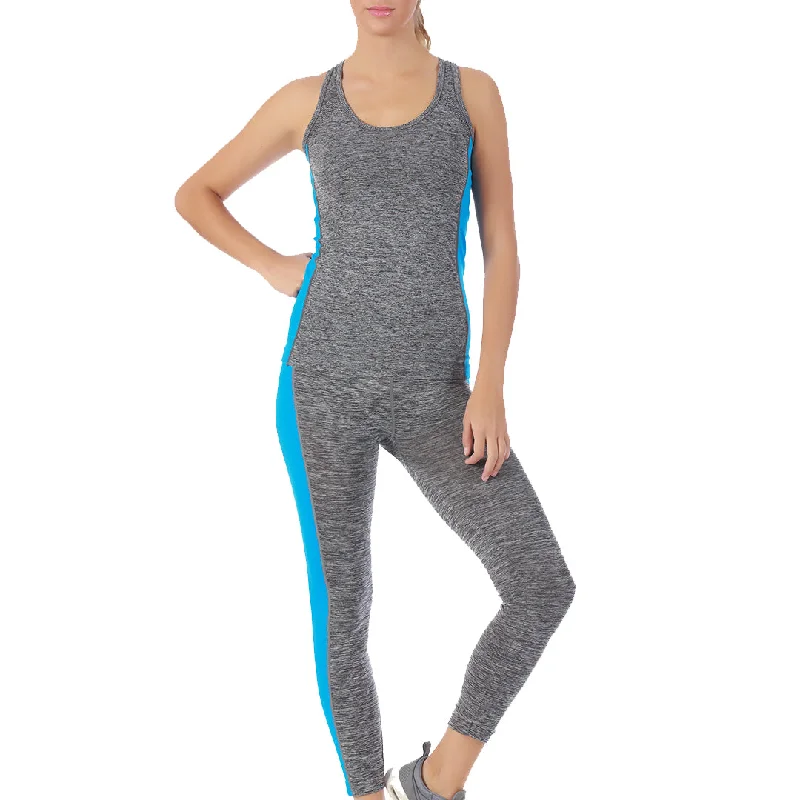 Activewear Two-Piece Set Color Block Racerback Top W/Leggings 153182