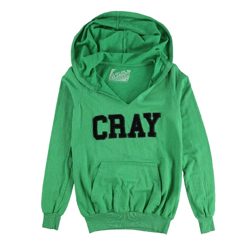 Local Celebrity Womens Cray Hoodie Sweatshirt, Green, Small