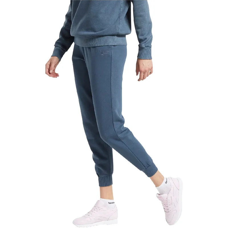 Reebok Womens Classics Athletic Sweatpants, Blue, Small