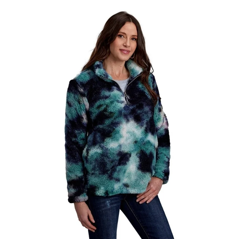 Roper Western Sweatshirt Womens Fleece Fuzzy Zip 03-098-0250-6201 BU