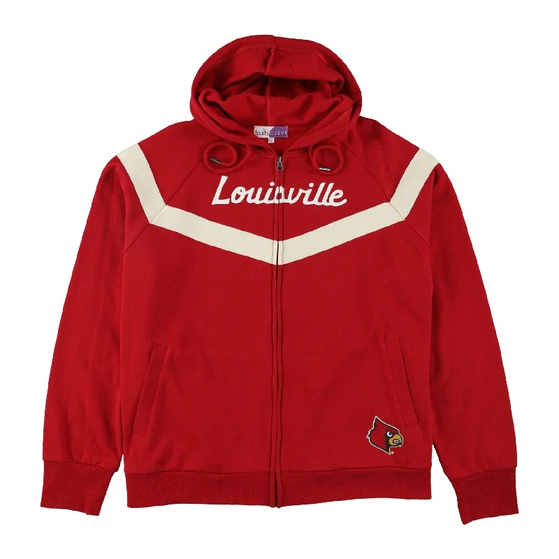 Touch Womens Louisville Cardinals Hoodie Sweatshirt, Red, 2X