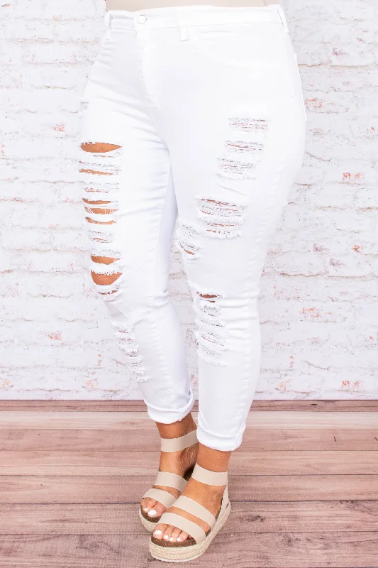 Dressed To Kill Jeans, White