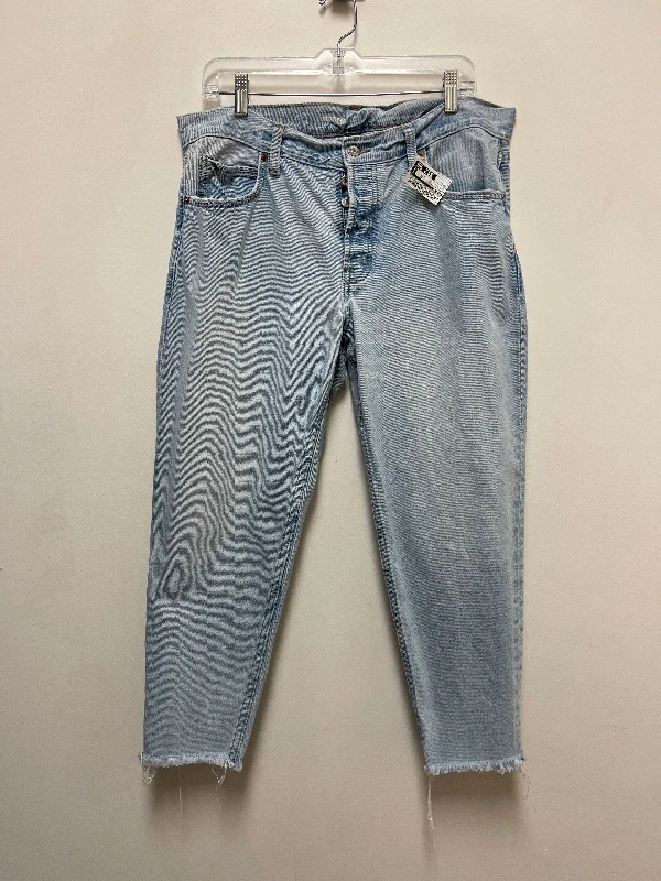 Jeans Flared By Old Navy In Blue Denim, Size: 12