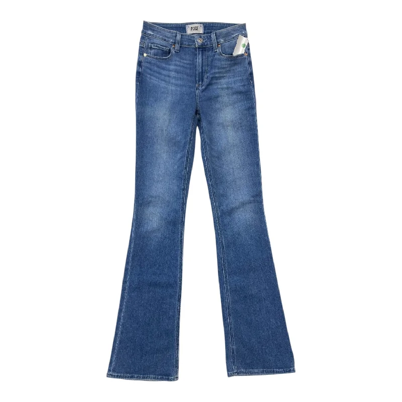 Jeans Flared By Paige In Blue, Size: 0