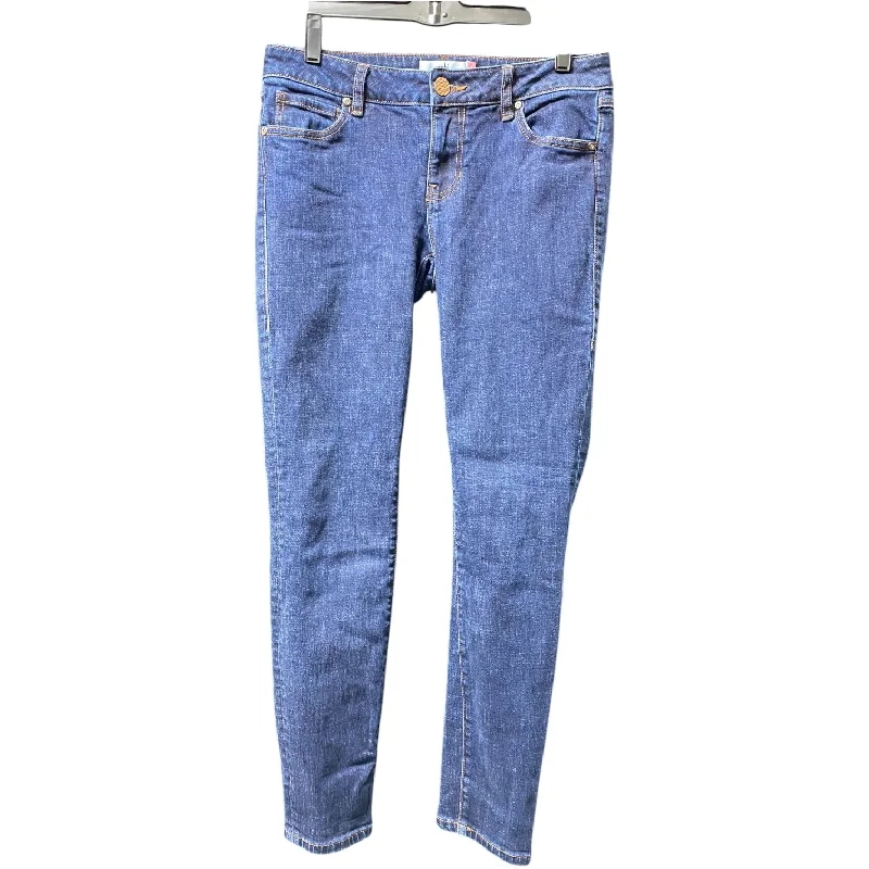 Jeans Skinny By Cabi In Blue Denim, Size: 6