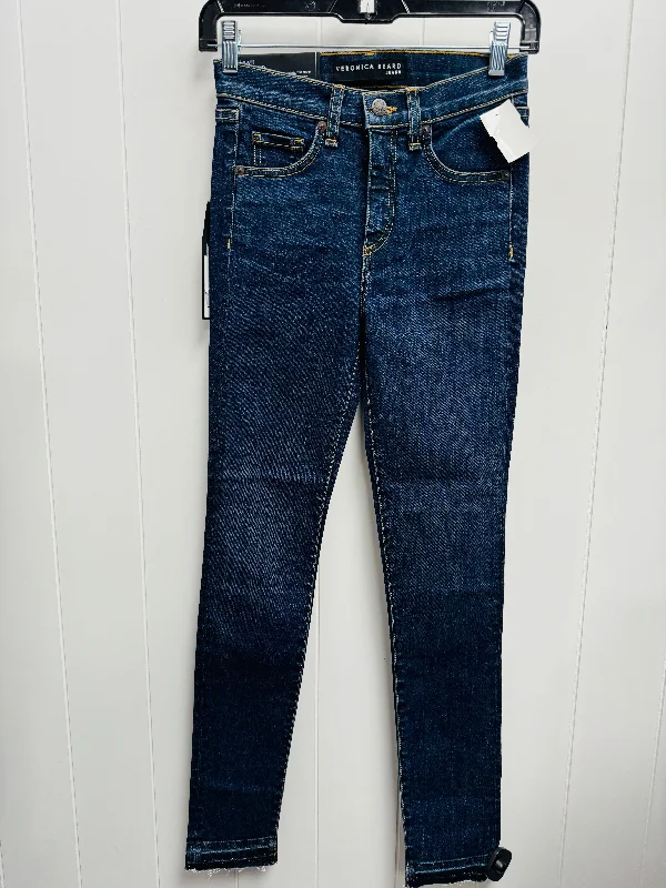 Jeans Skinny By Veronica Beard In Blue Denim, Size: 0