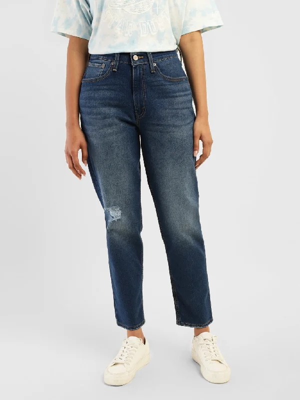 Women's Mid Rise 80s Mom Tapered  Jeans