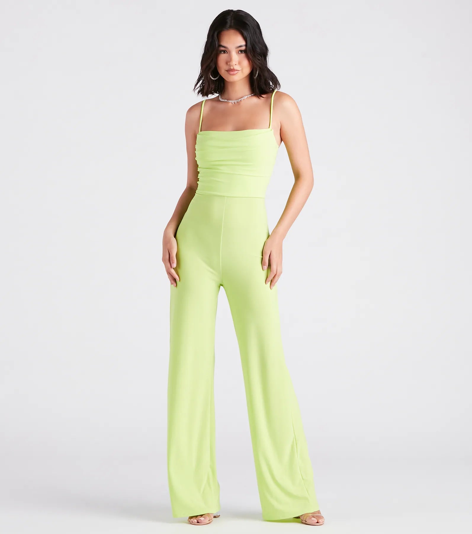 Electric Nights Sleeveless Wide-Leg Jumpsuit