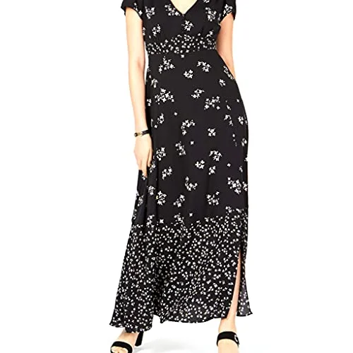 Floral-Print Empire-Waist Dress