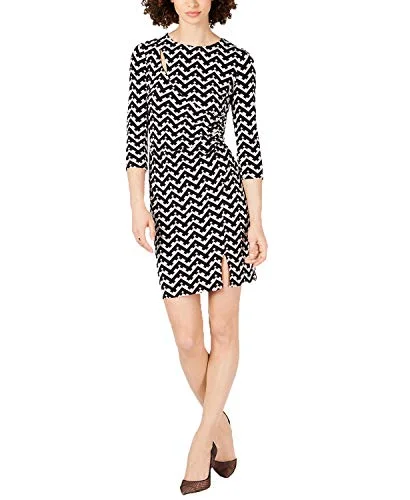 INC Geo-Print Cutout Dress