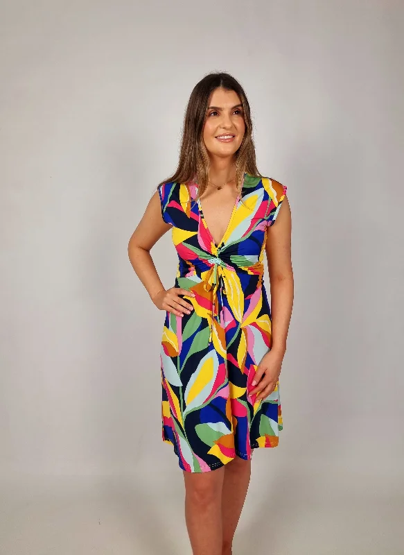 Md'M Multi Coloured Explosion Dress