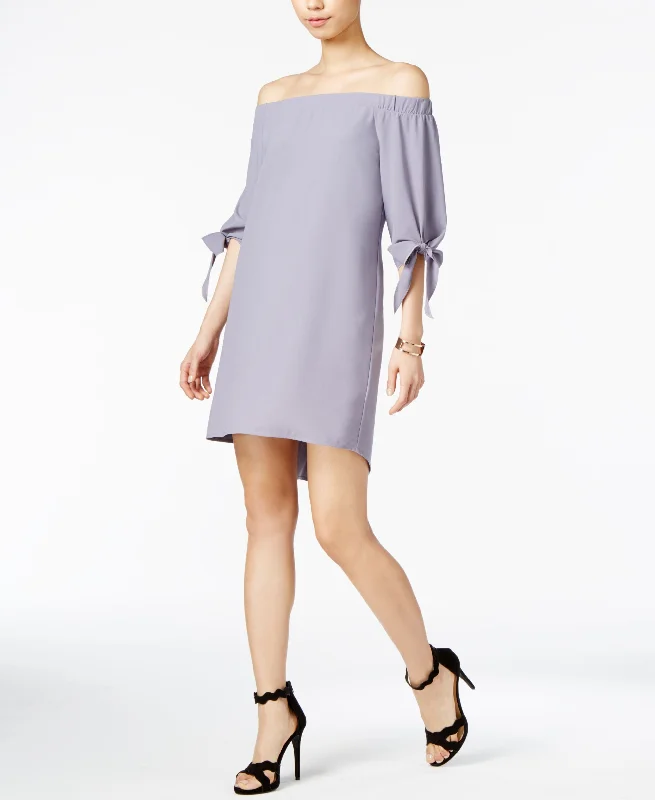 Off-The-Shoulder Shift Dress