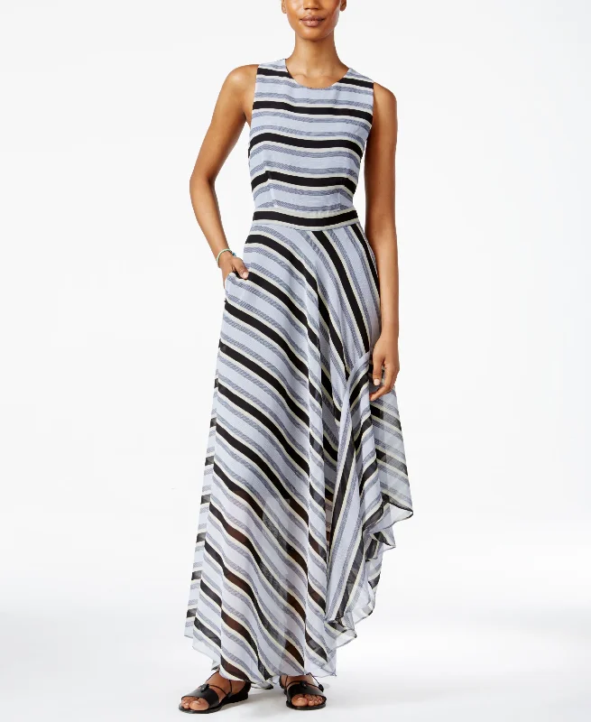 Rachel Rachel Roy Striped Open-Back Maxi Dress