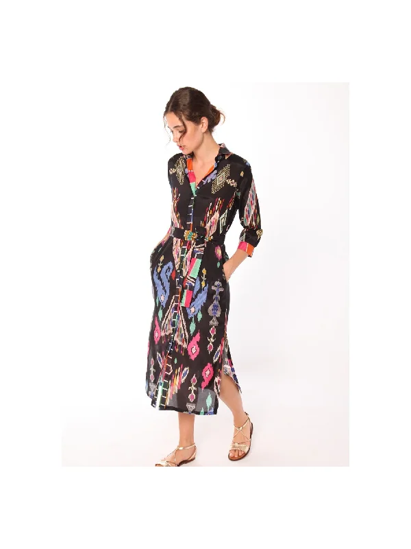 Vilagallo Dafne Hanoi Print Dress