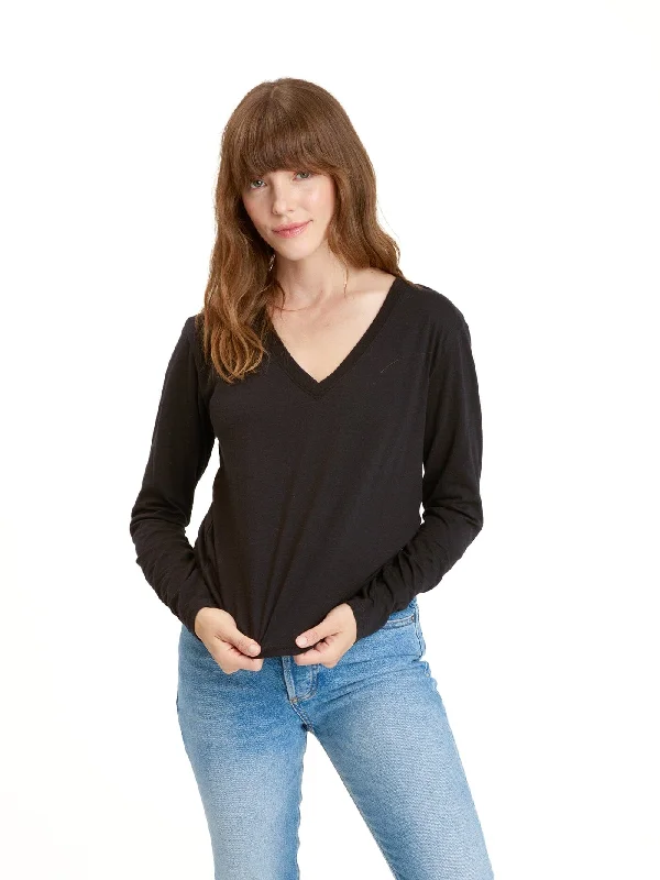 Ada Triblend Long Sleeve V-Neck Tee