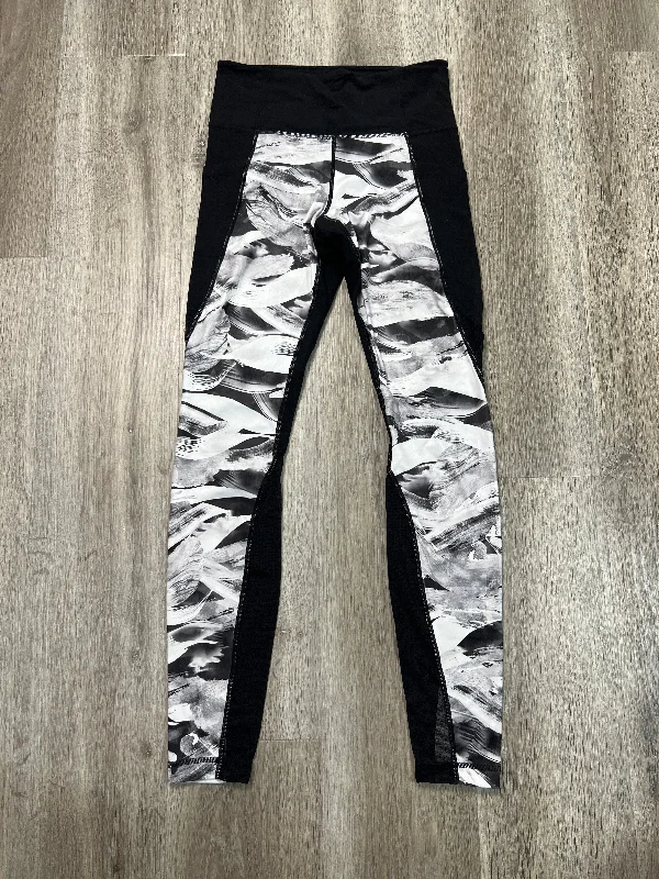 Athletic Leggings By Athleta In Black & White, Size: S