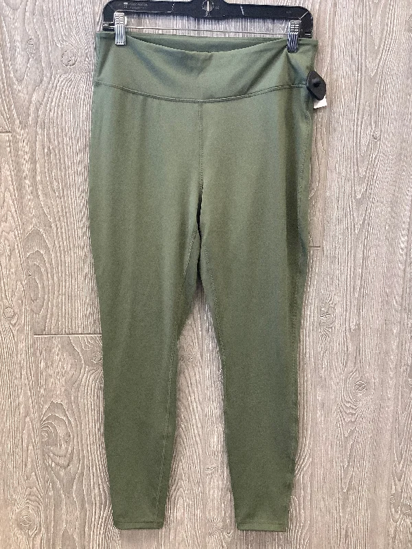 Athletic Leggings By Banana Republic In Green, Size: L