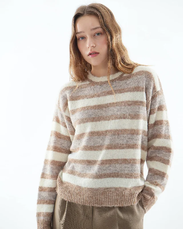 Kaia Wool Striped Sweater