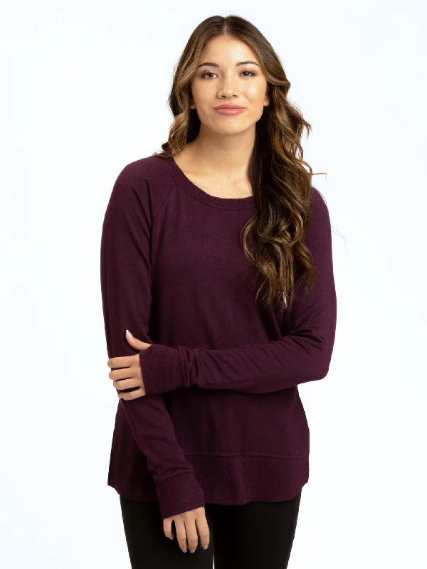 Leelu Feather Fleece Raglan Pullover