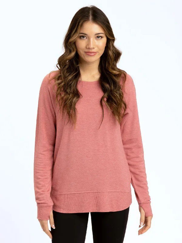 Leelu Feather Fleece Raglan Pullover