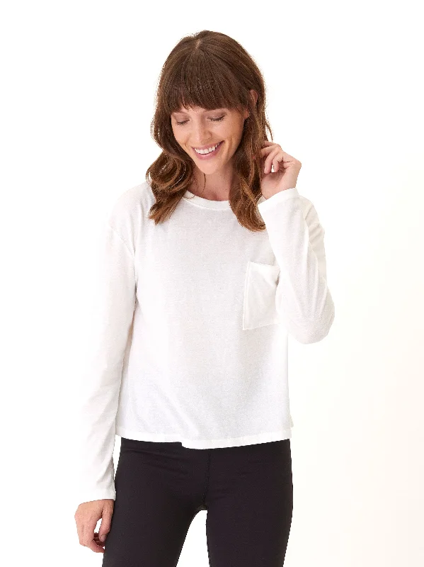 Maggie Triblend Long Sleeve Pocket Tee