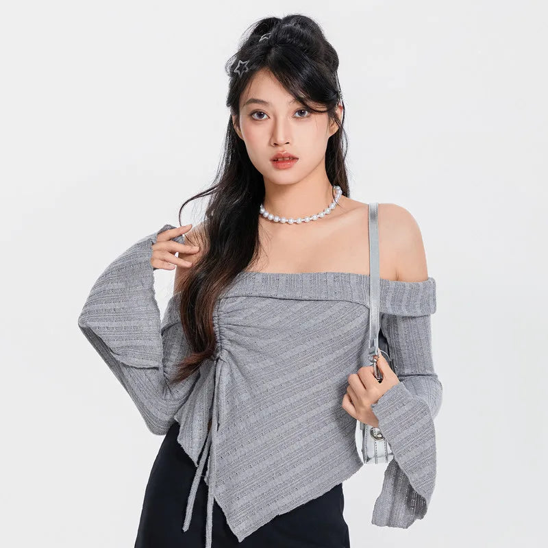 Ruched Off Shoulder Top