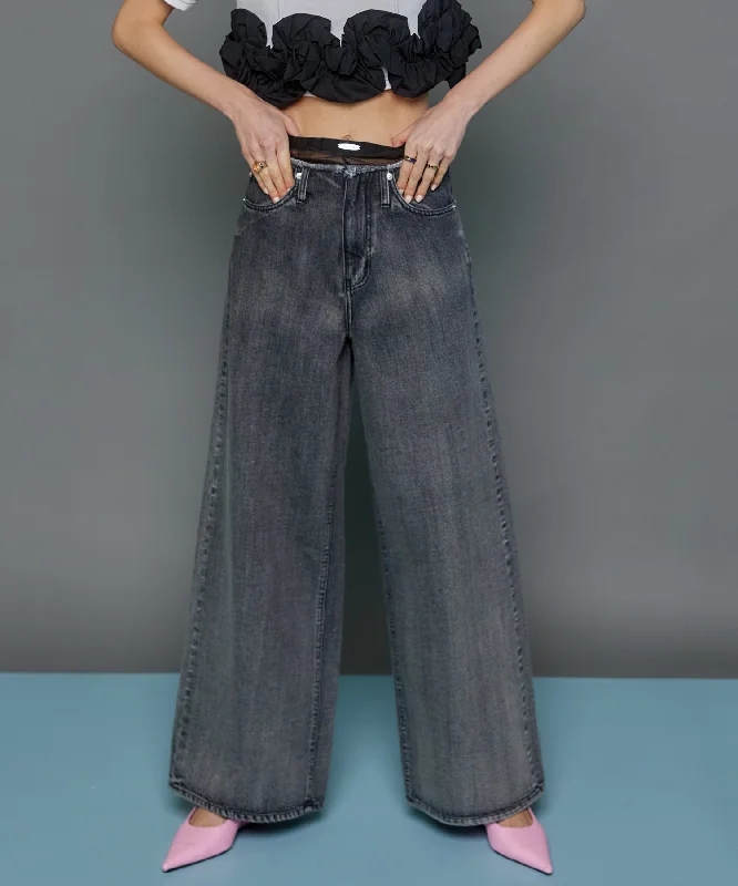 Gradation Wide Denim Pants