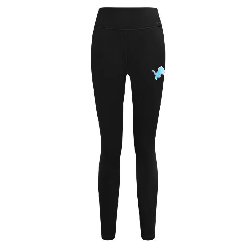 NFL DETROIT LIONS RETRO CLASSIC WOMEN'S JERSEY LEGGING (BLACK)