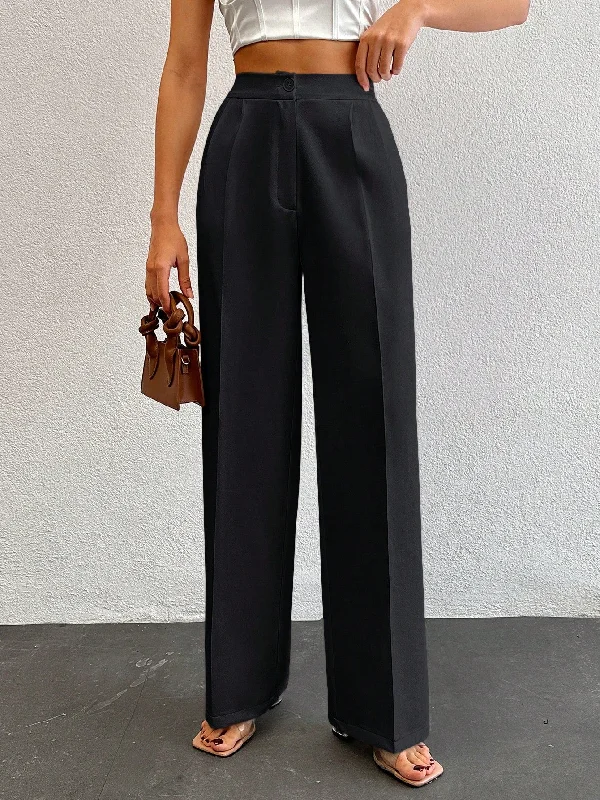 Formal Pleated Wide Leg Trouser