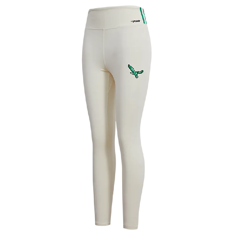 NFL PHILADELPHIA EAGLES RETRO CLASSIC WOMEN'S JERSEY LEGGING (EGGSHELL)