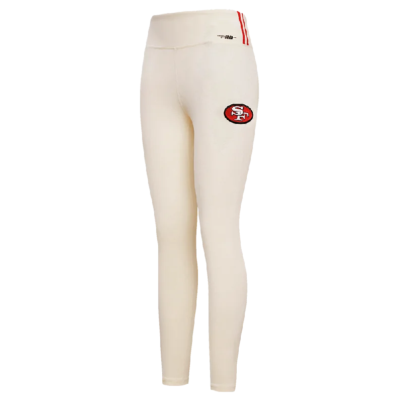 NFL SAN FRANCISCO 49ERS RETRO CLASSIC WOMEN'S JERSEY LEGGING (EGGSHELL)