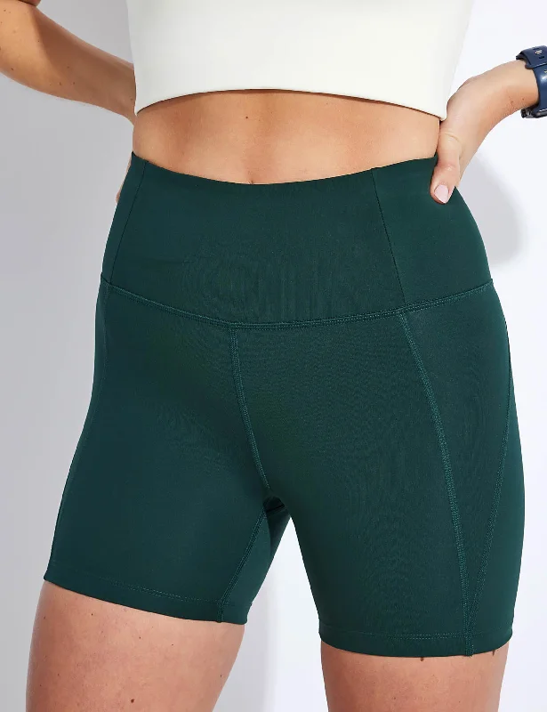 High Waisted Run Short - Moss