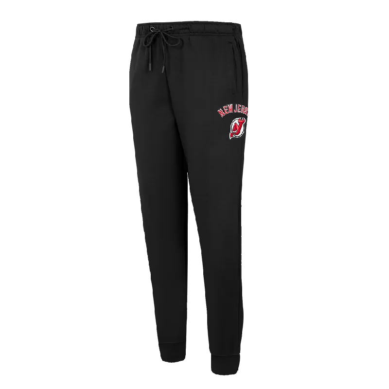 NHL NEW JERSEY DEVILS CLASSIC WOMEN'S FLC SWEATPANT (BLACK)