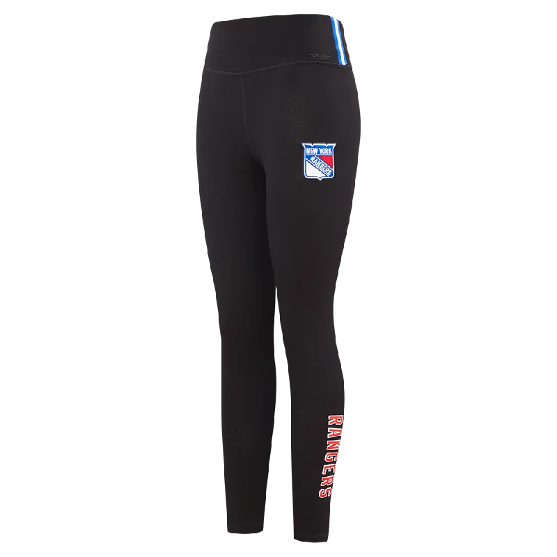 NHL NEW YORK RANGERS CLASSIC WOMEN'S HW JERSEY LEGGING (BLACK)