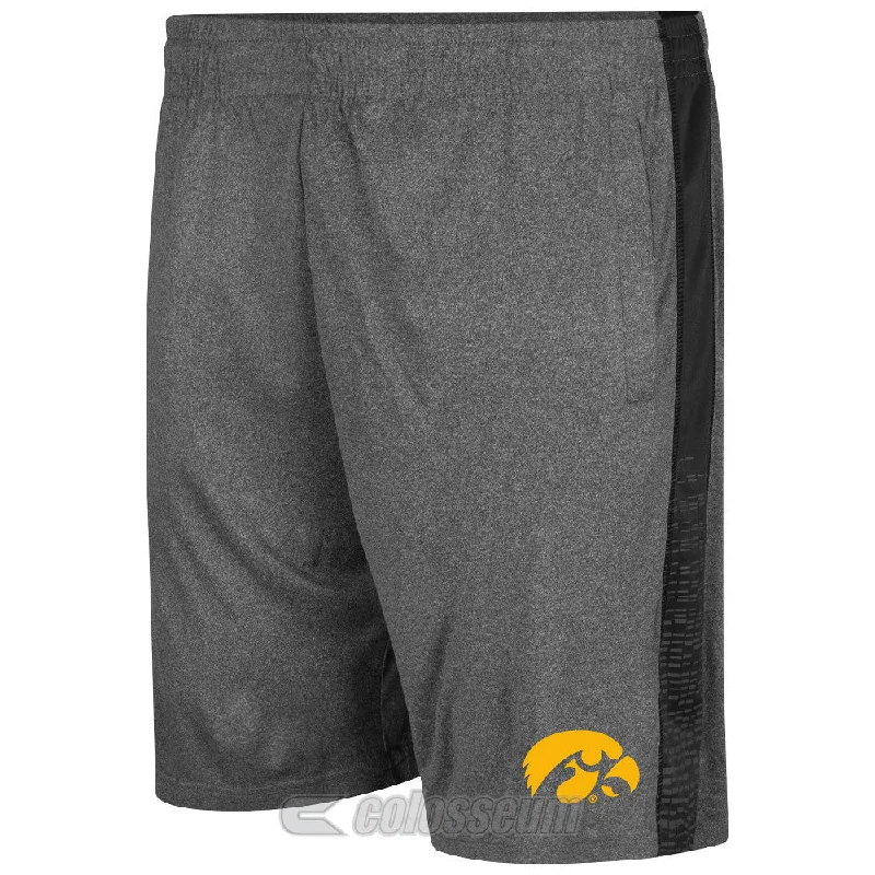 Iowa Hawkeyes Colosseum Charcoal Fire Break Adult Shorts