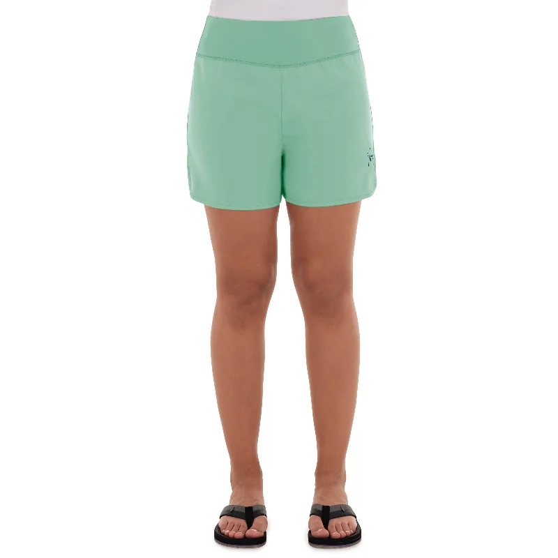 Ladies Core Solid Green Performance Short