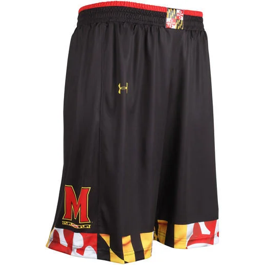 Maryland Terrapins Under Armour Black Youth Shorts