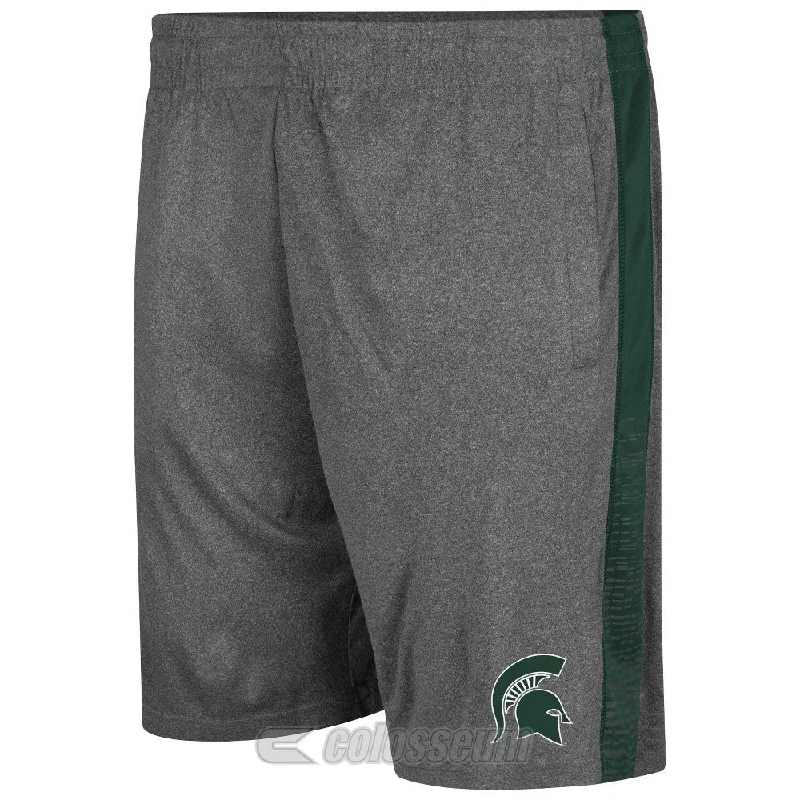 Michigan State Spartans Colosseum Charcoal Fire Break Adult Shorts