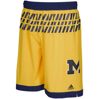 Michigan Wolverines Adidas March Madness Gold Youth Shorts