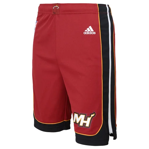 Miami Heat Adidas Youth Red Replica Shorts