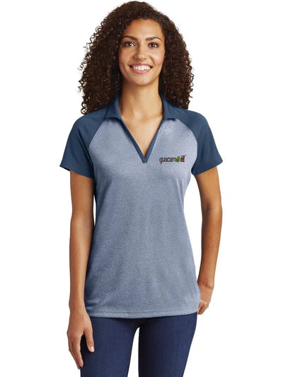 Sport-Tek Women's PosiCharge Raglan Heather Block Polo