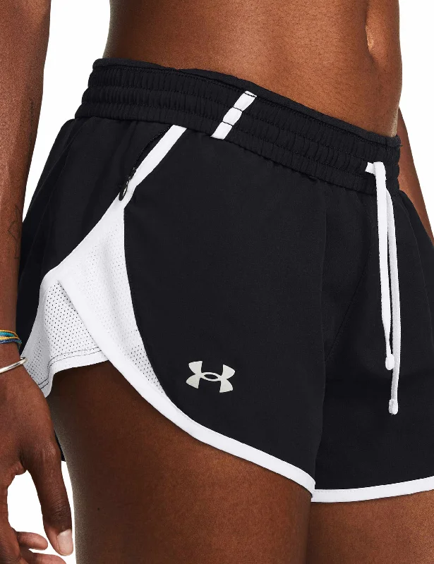 Fly-By 3" Shorts - Black/White