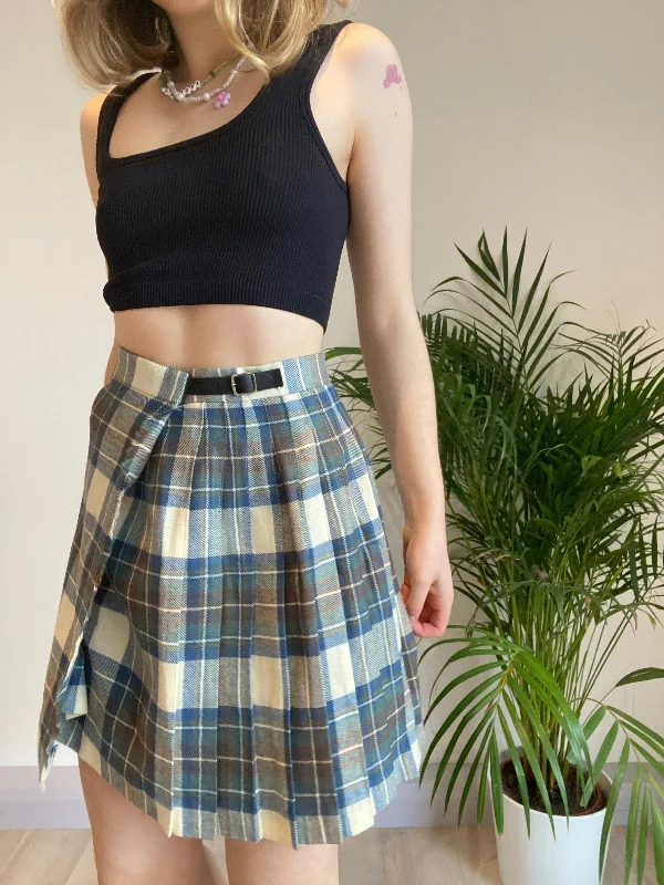 Vintage Plaid Skirt