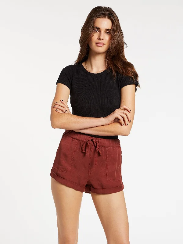 Volcom Sunday Strut Womens Short - Brick